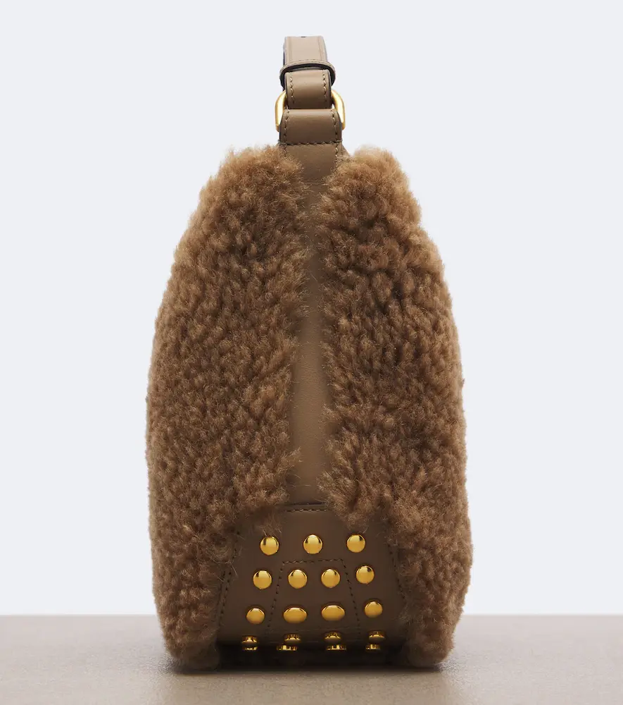 Tod's Metal Dots Mini shearling top-handle bag | Thumbnail 4 Tod's Metal Dots Mini shearling top-handle bag | Thumbnail 4