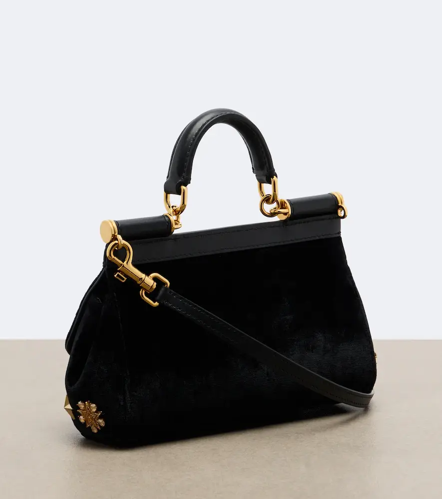 Dolce & Gabbana Sicily Small velvet top-handle bag | Thumbnail 3 Dolce & Gabbana Sicily Small velvet top-handle bag | Thumbnail 3