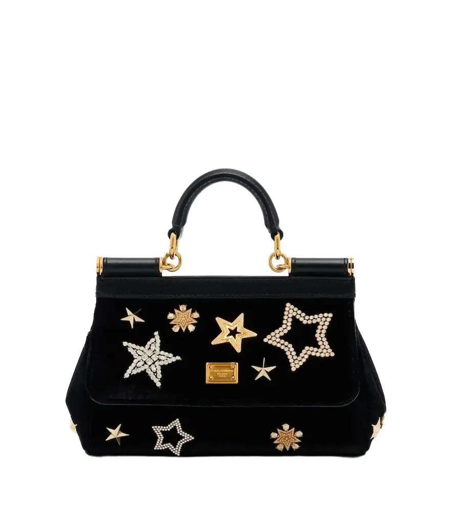 Sicily Small velvet top-handle bag Sicily Small velvet top-handle bag