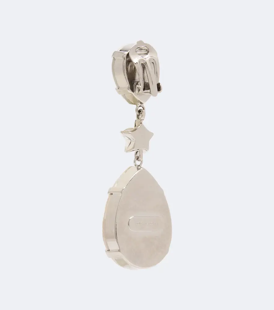 Dolce & Gabbana Crystal-embellished clip-on earrings | Thumbnail 2 Dolce & Gabbana Crystal-embellished clip-on earrings | Thumbnail 2