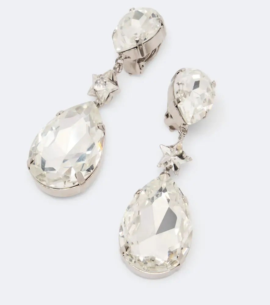 Dolce & Gabbana Crystal-embellished clip-on earrings | Thumbnail 3 Dolce & Gabbana Crystal-embellished clip-on earrings | Thumbnail 3