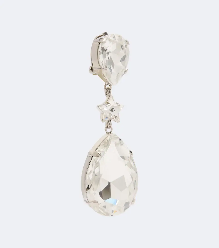 Dolce & Gabbana Crystal-embellished clip-on earrings | Thumbnail 4 Dolce & Gabbana Crystal-embellished clip-on earrings | Thumbnail 4