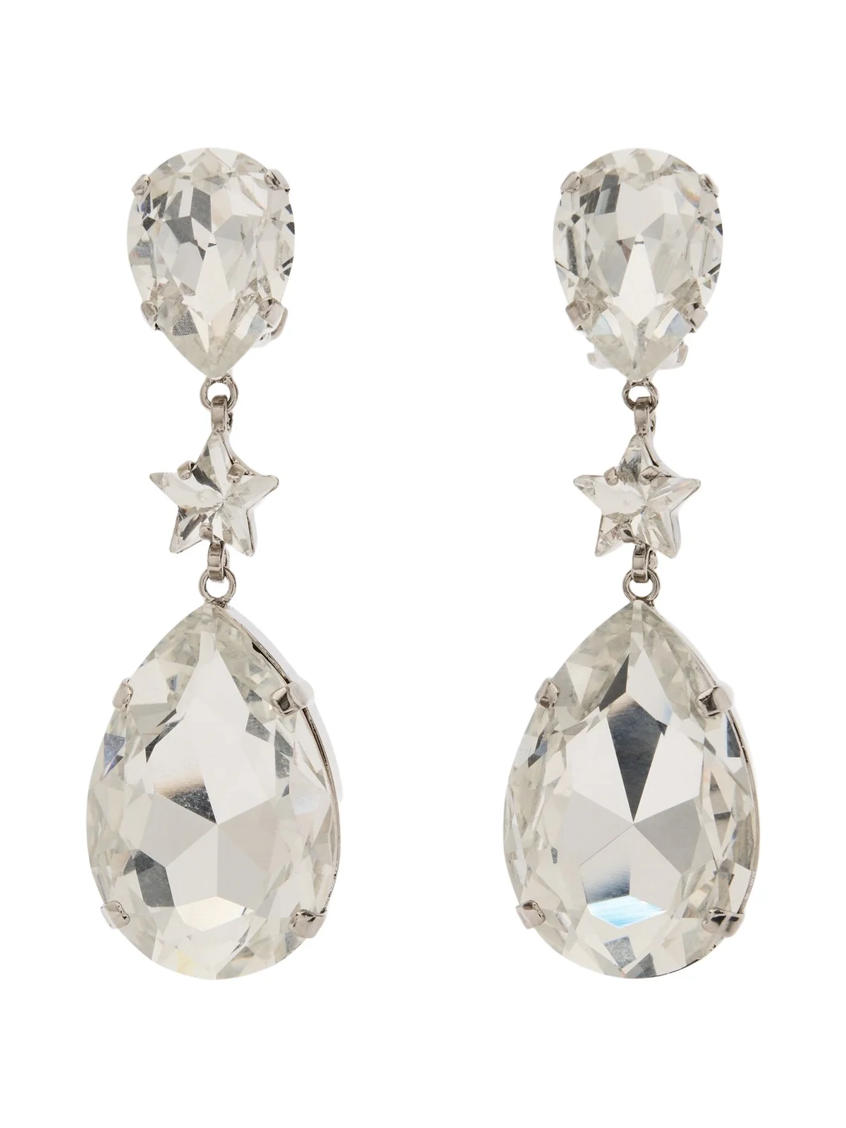 Dolce & Gabbana Crystal-embellished clip-on earrings