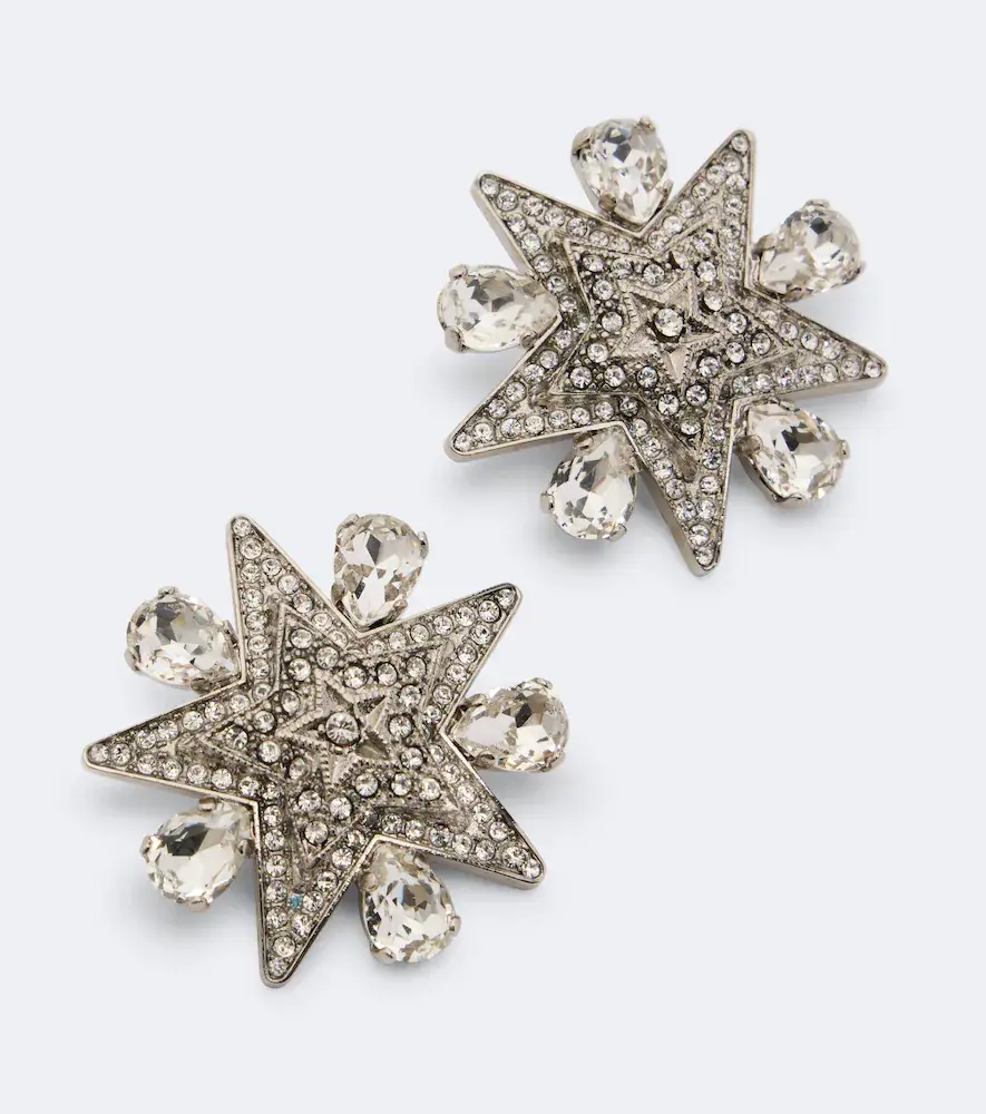 Dolce & Gabbana Starburst embellished clip-on earrings | Thumbnail 2 Dolce & Gabbana Starburst embellished clip-on earrings | Thumbnail 2