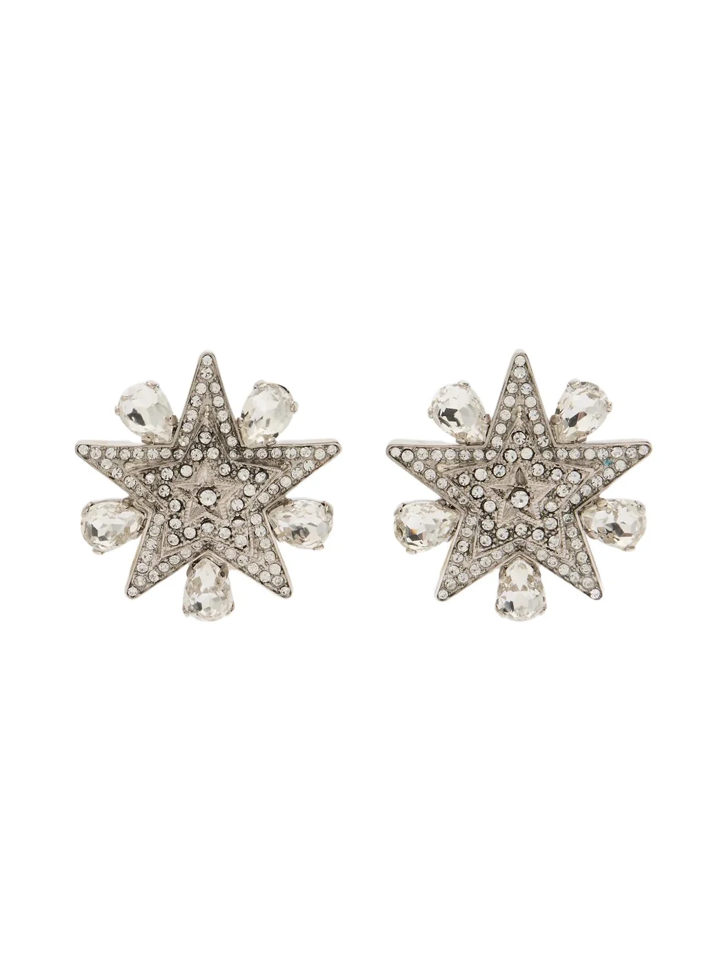 Dolce & Gabbana Starburst embellished clip-on earrings