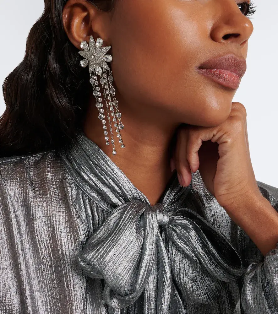 Dolce & Gabbana Star embellished clip-on drop earrings | Thumbnail 6