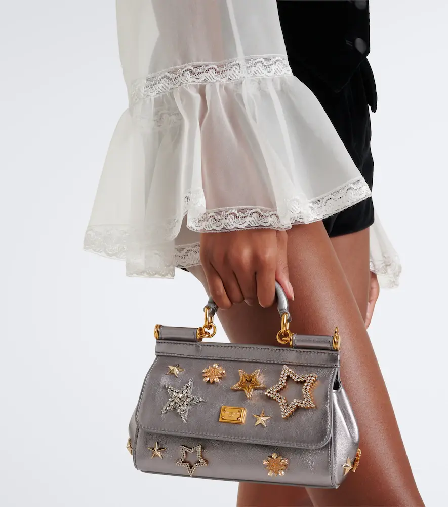 Dolce & Gabbana Sicily Small embellished leather top-handle bag | Thumbnail 5 Dolce & Gabbana Sicily Small embellished leather top-handle bag | Thumbnail 5