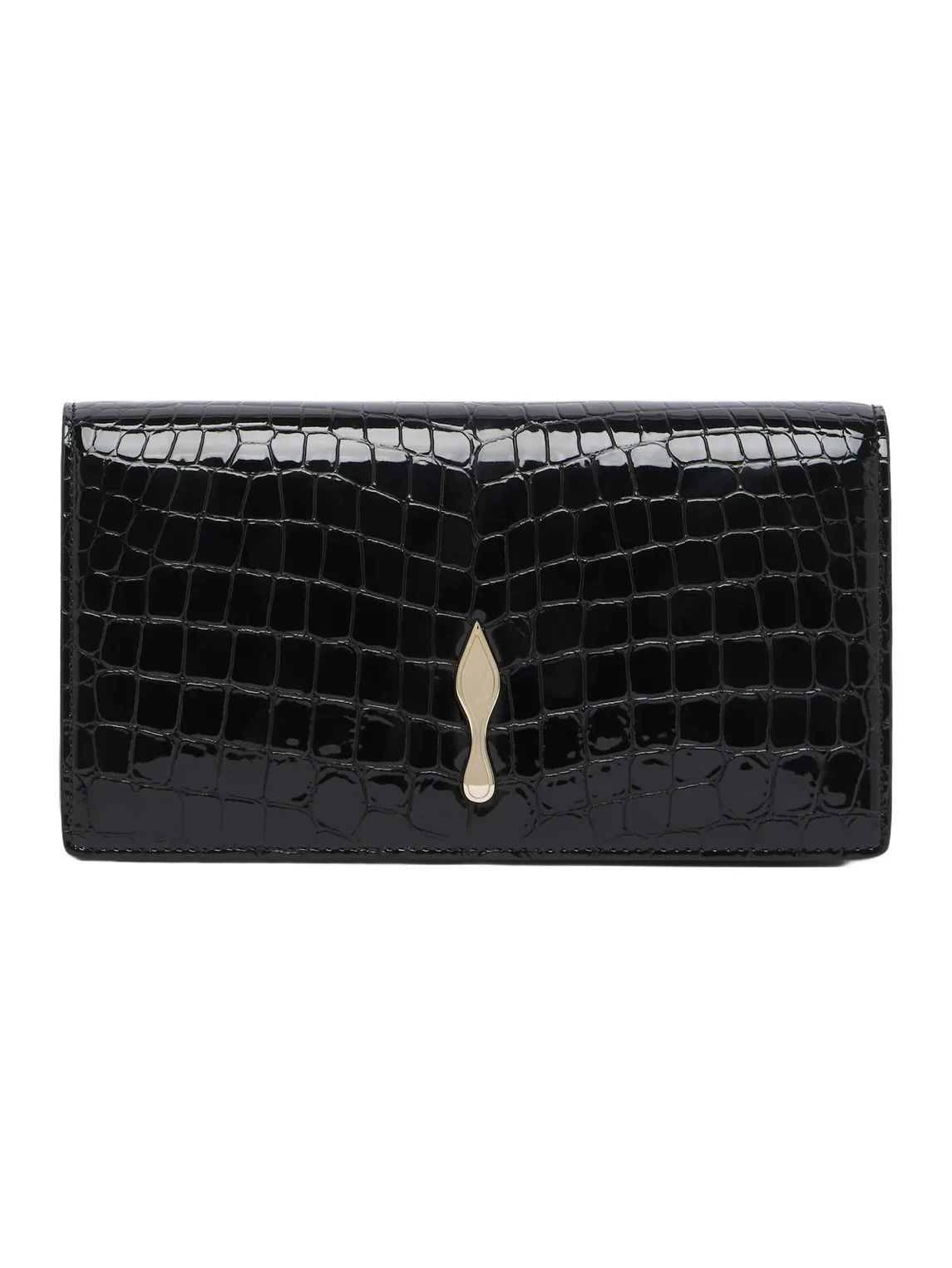 Christian Louboutin Bettina croc-effect patent leather clutch