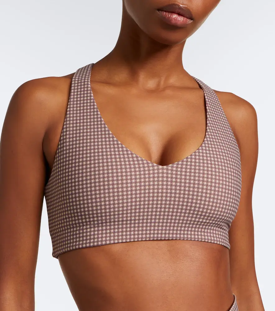 The Upside Palacio Getta houndstooth sports bra | Thumbnail 2