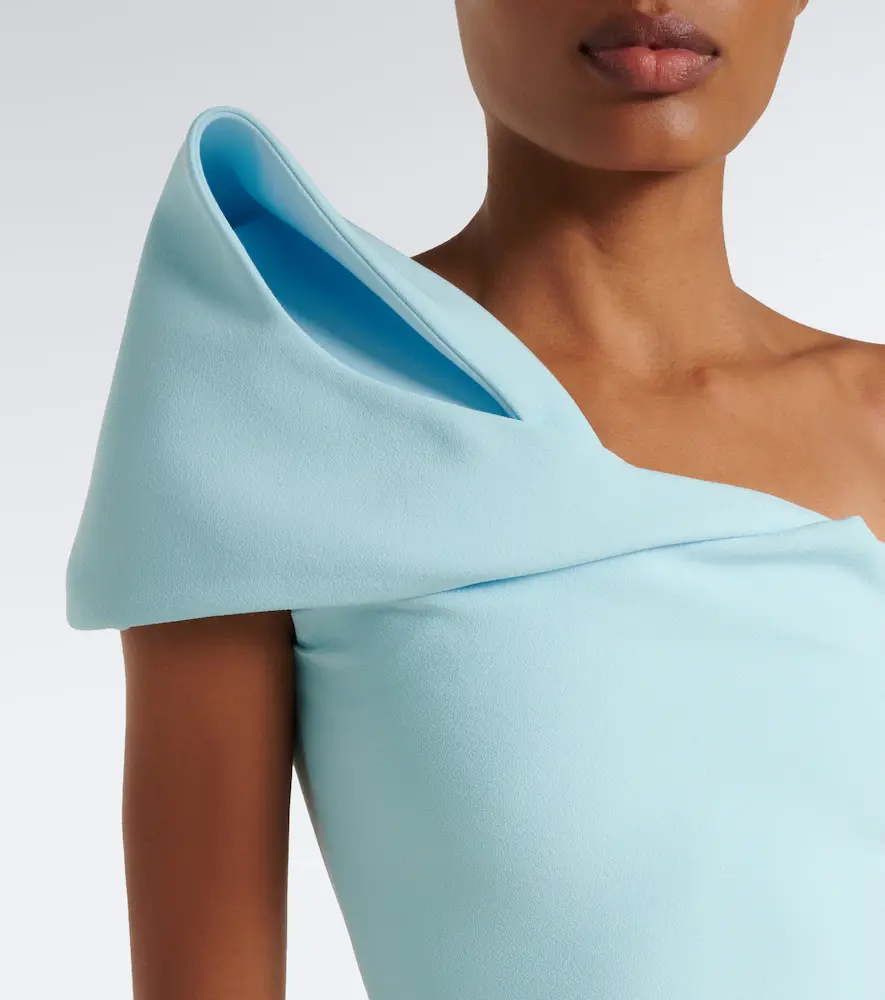 Safiyaa Blanchette one-shoulder crêpe gown | Thumbnail 2 Safiyaa Blanchette one-shoulder crêpe gown | Thumbnail 2