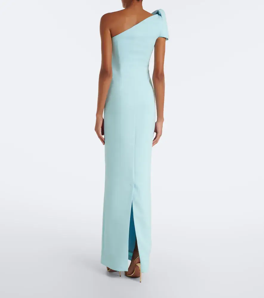 Safiyaa Blanchette one-shoulder crêpe gown | Thumbnail 5 Safiyaa Blanchette one-shoulder crêpe gown | Thumbnail 5
