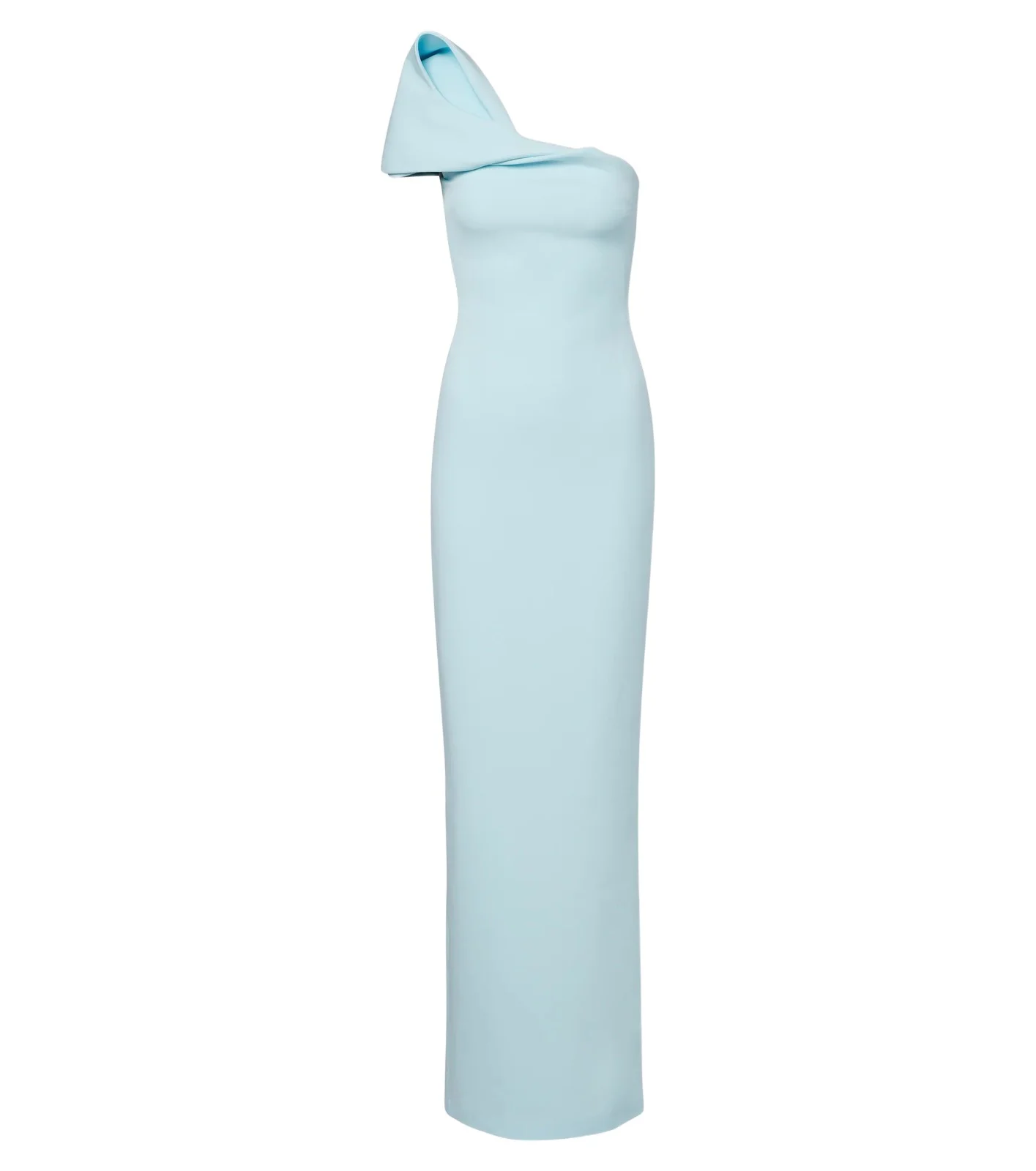 Blanchette one-shoulder crêpe gown