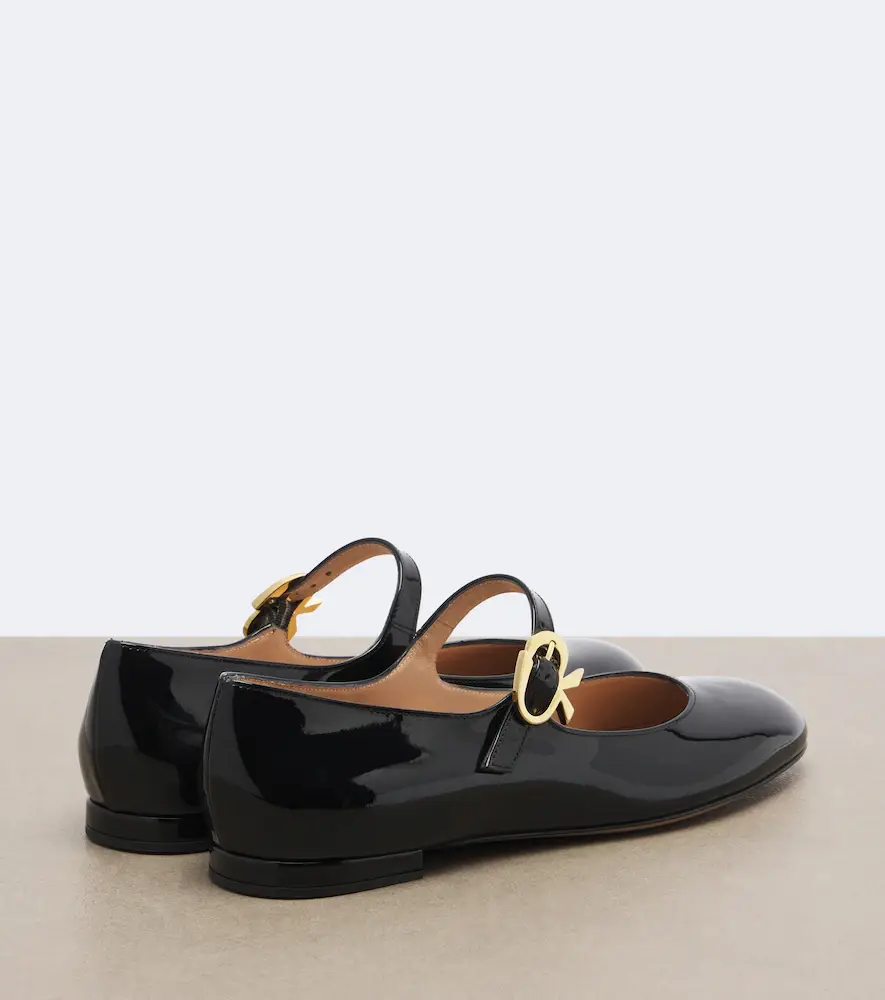 Gianvito Rossi Mary Ribbon patent leather Mary Jane flats | Thumbnail 2 Gianvito Rossi Mary Ribbon patent leather Mary Jane flats | Thumbnail 2