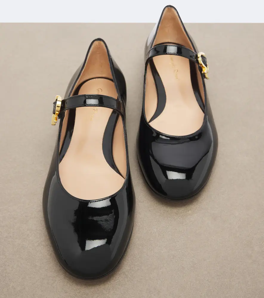Gianvito Rossi Mary Ribbon patent leather Mary Jane flats | Thumbnail 3 Gianvito Rossi Mary Ribbon patent leather Mary Jane flats | Thumbnail 3