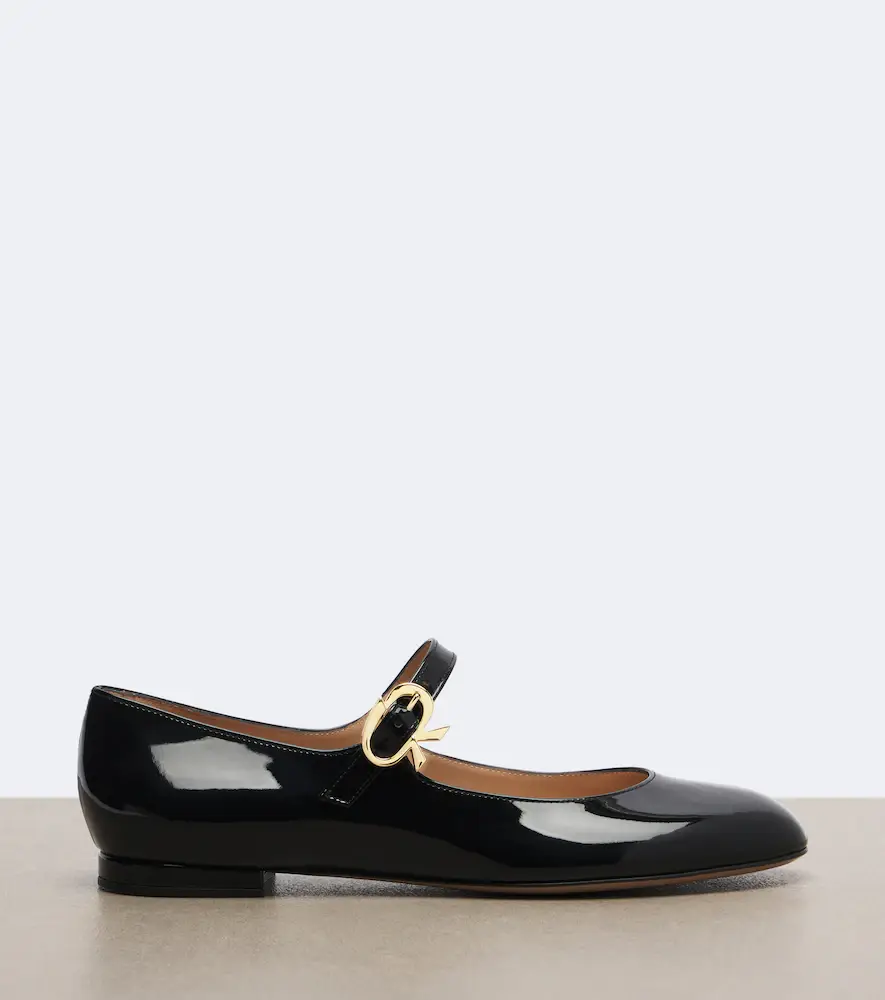 Gianvito Rossi Mary Ribbon patent leather Mary Jane flats | Thumbnail 4 Gianvito Rossi Mary Ribbon patent leather Mary Jane flats | Thumbnail 4