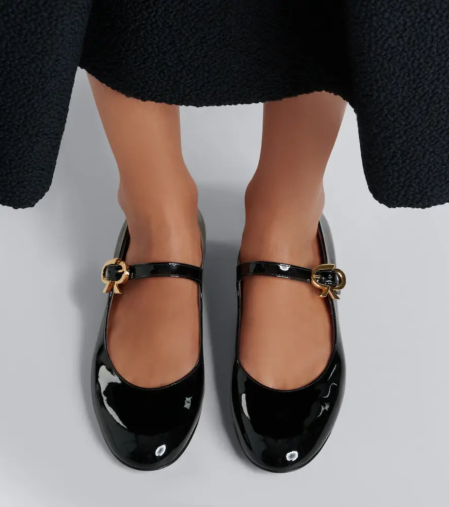 Gianvito Rossi Mary Ribbon patent leather Mary Jane flats | Thumbnail 6 Gianvito Rossi Mary Ribbon patent leather Mary Jane flats | Thumbnail 6