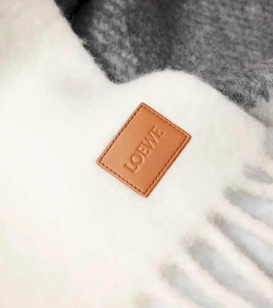 Loewe Striped jacquard alpaca and wool-blend scarf | Thumbnail 3