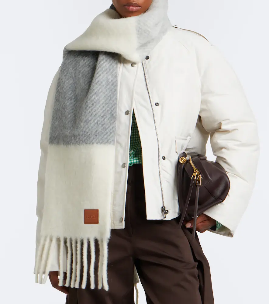 Loewe Striped jacquard alpaca and wool-blend scarf | Thumbnail 4
