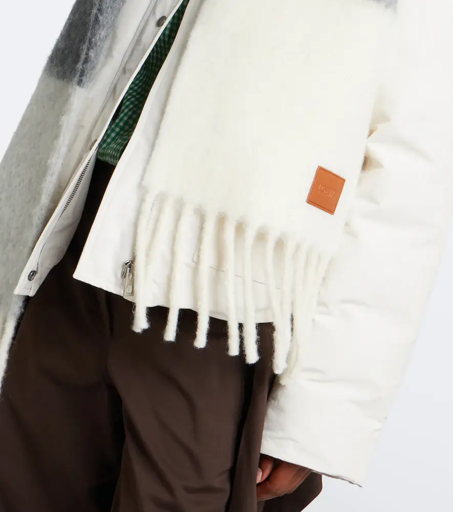 Loewe Striped jacquard alpaca and wool-blend scarf | Thumbnail 5