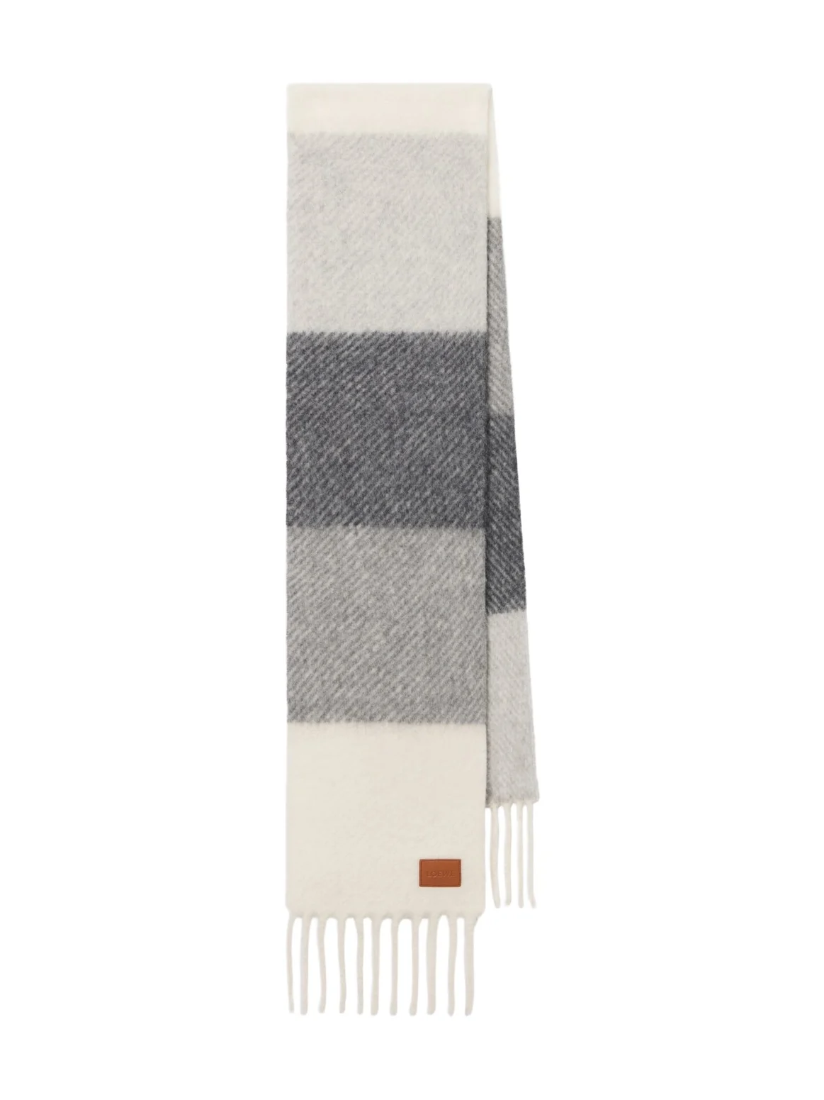 Loewe Striped jacquard alpaca and wool-blend scarf