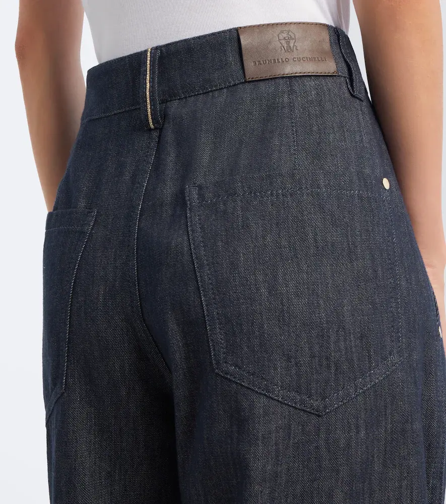 Brunello Cucinelli Monili pleated wide-leg jeans | Thumbnail 2 Brunello Cucinelli Monili pleated wide-leg jeans | Thumbnail 2