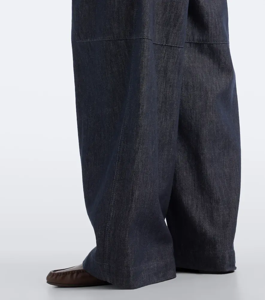 Brunello Cucinelli Monili pleated wide-leg jeans | Thumbnail 3 Brunello Cucinelli Monili pleated wide-leg jeans | Thumbnail 3