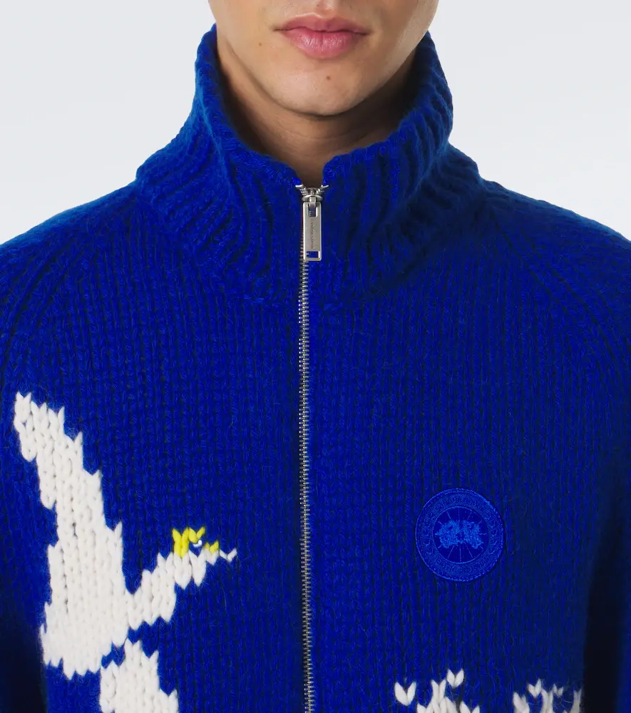 Canada Goose Intarsia wool and alpaca zip-up sweater | Thumbnail 3 Canada Goose Intarsia wool and alpaca zip-up sweater | Thumbnail 3
