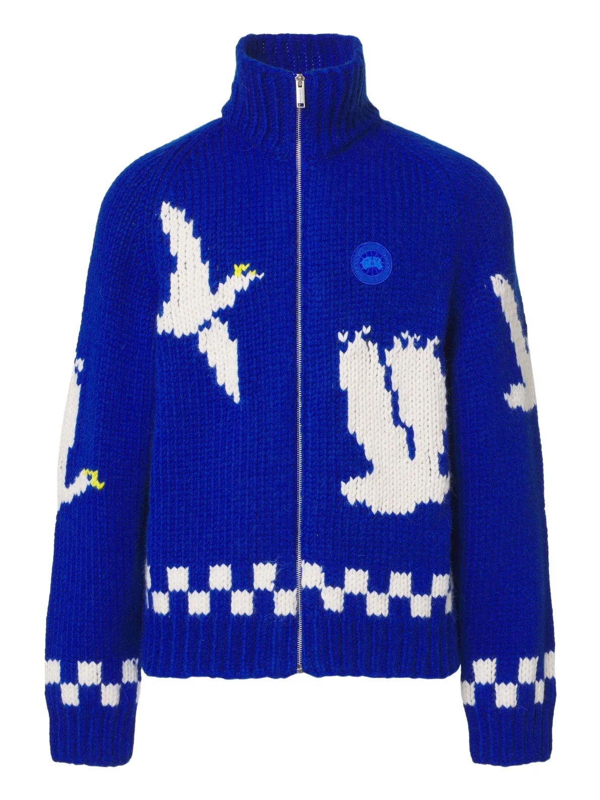Intarsia wool and alpaca zip-up sweater Intarsia wool and alpaca zip-up sweater