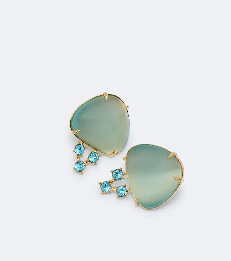 Oscar de la Renta Embellished drop earrings | Thumbnail 3
