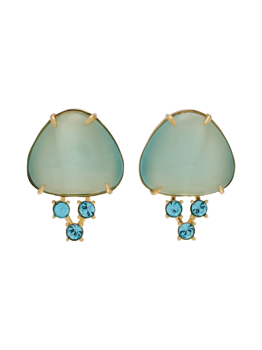 Oscar de la Renta Embellished drop earrings