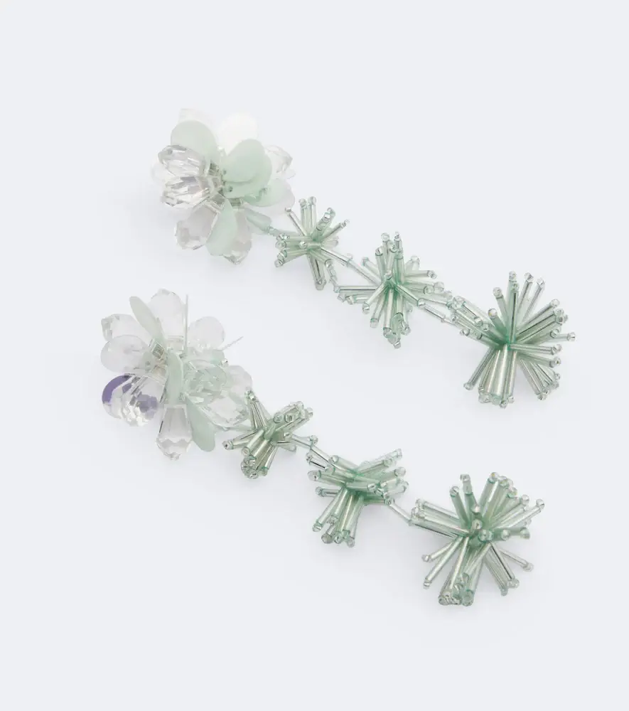 Oscar de la Renta Embellished drop earrings | Thumbnail 4
