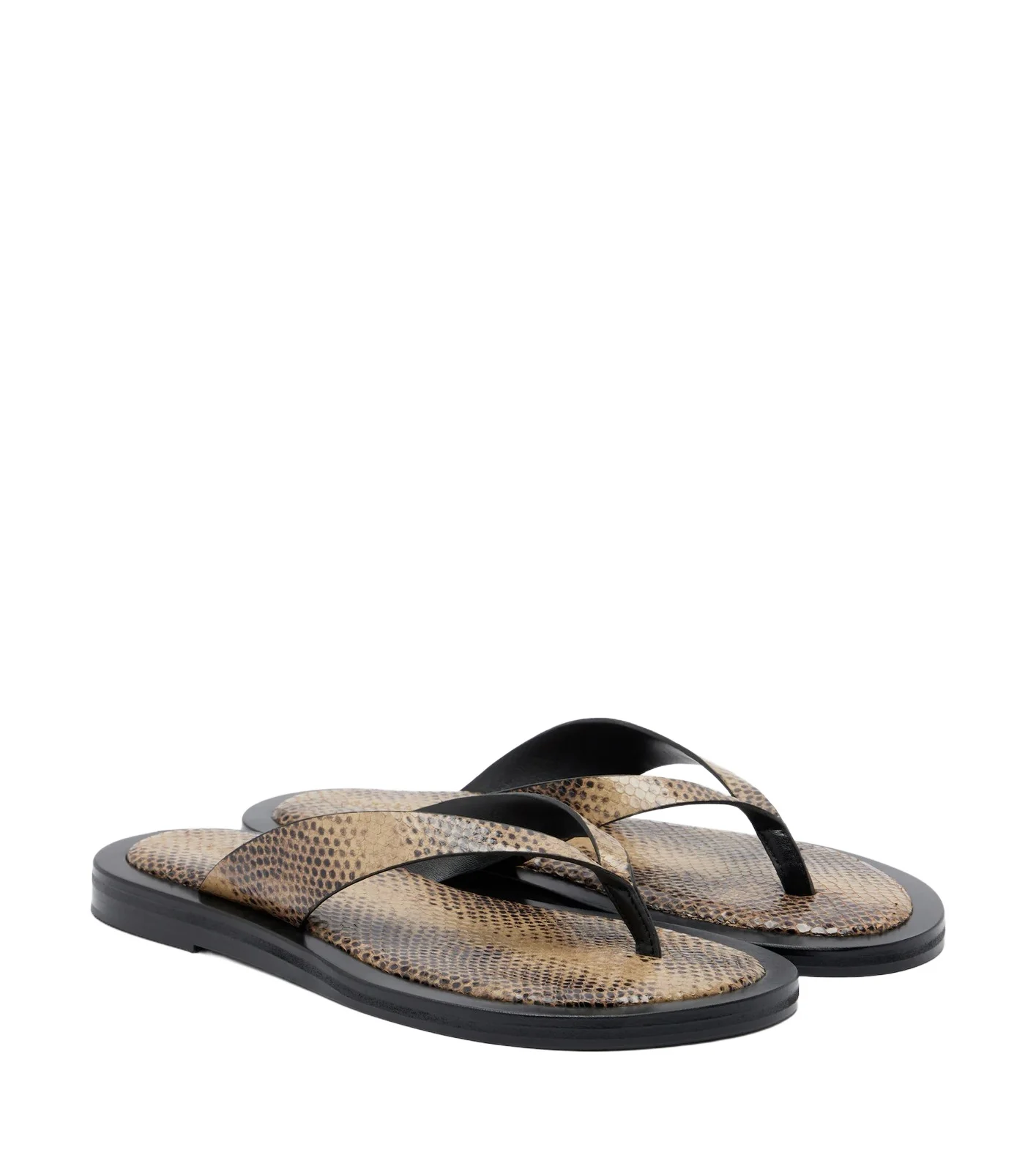 A. Emery Marcelle snake-effect leather thong sandals A. Emery Marcelle snake-effect leather thong sandals