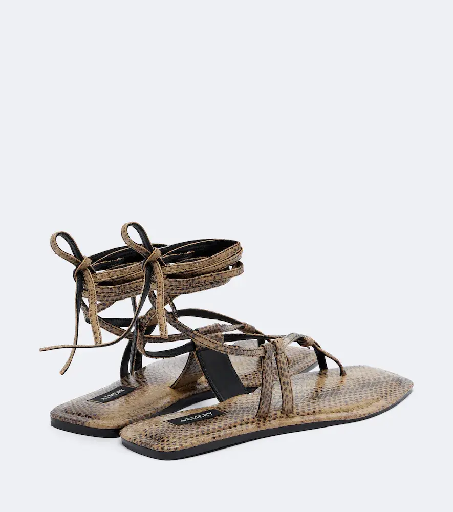A Emery A. Emery Raslo snake-effect leather sandals | Thumbnail 3 A Emery A. Emery Raslo snake-effect leather sandals | Thumbnail 3