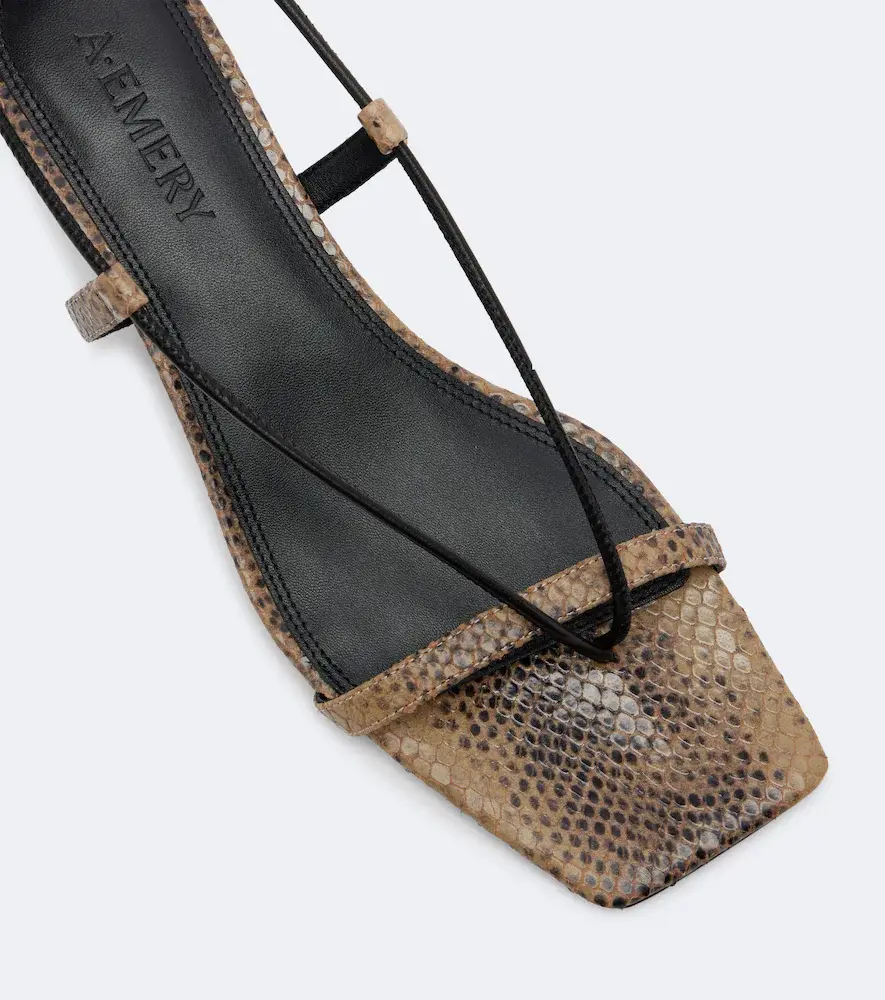 A Emery A. Emery Epps snake-effect leather sandals | Thumbnail 3 A Emery A. Emery Epps snake-effect leather sandals | Thumbnail 3