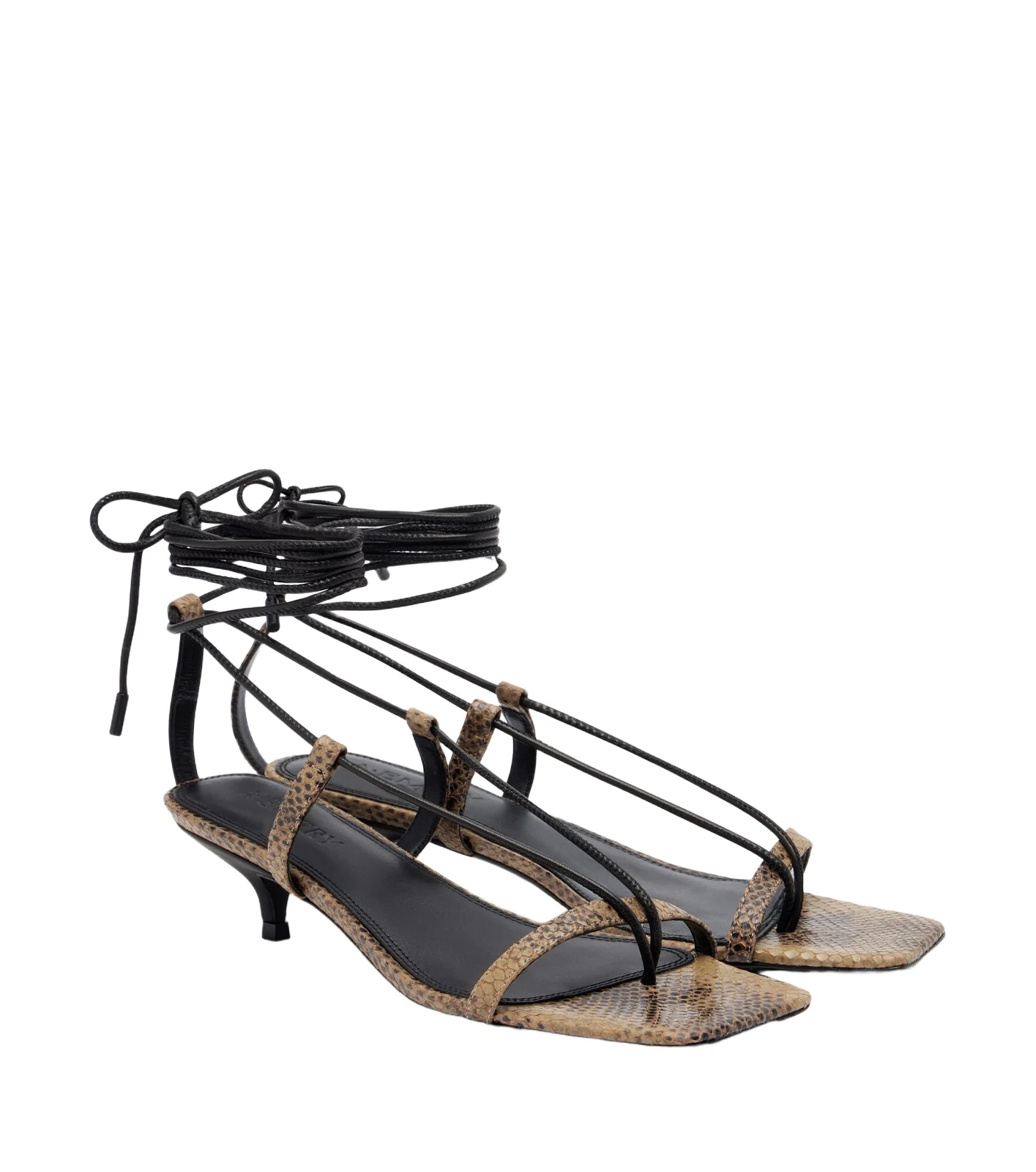 A. Emery Epps snake-effect leather sandals A. Emery Epps snake-effect leather sandals