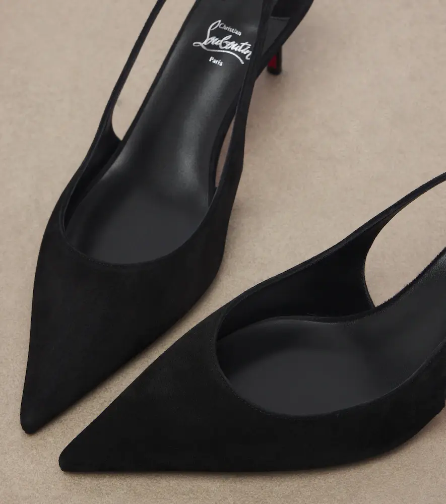 Christian Louboutin Miss Z suede slingback pumps | Thumbnail 2 Christian Louboutin Miss Z suede slingback pumps | Thumbnail 2
