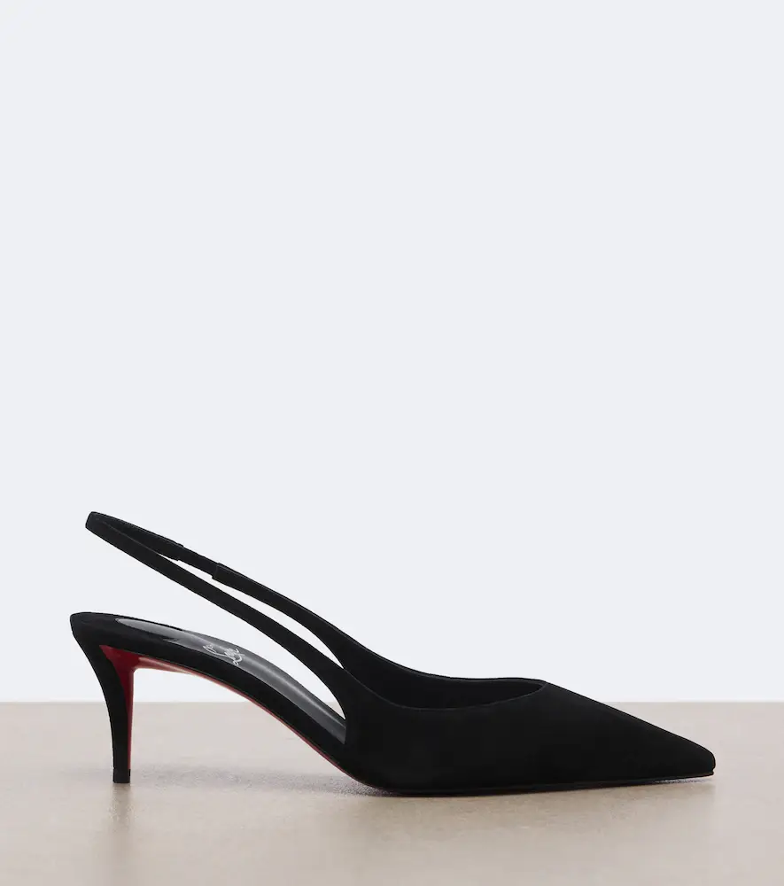 Christian Louboutin Miss Z suede slingback pumps | Thumbnail 3 Christian Louboutin Miss Z suede slingback pumps | Thumbnail 3