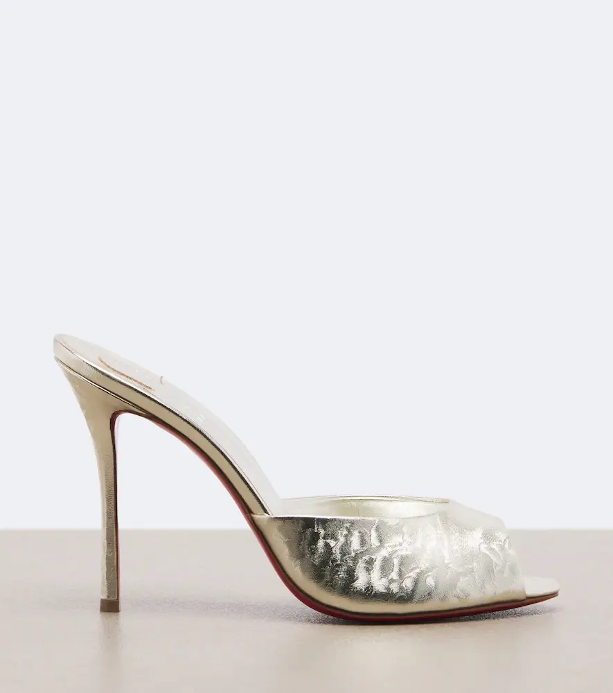Christian Louboutin Me Dolly metallic leather mules | Thumbnail 2