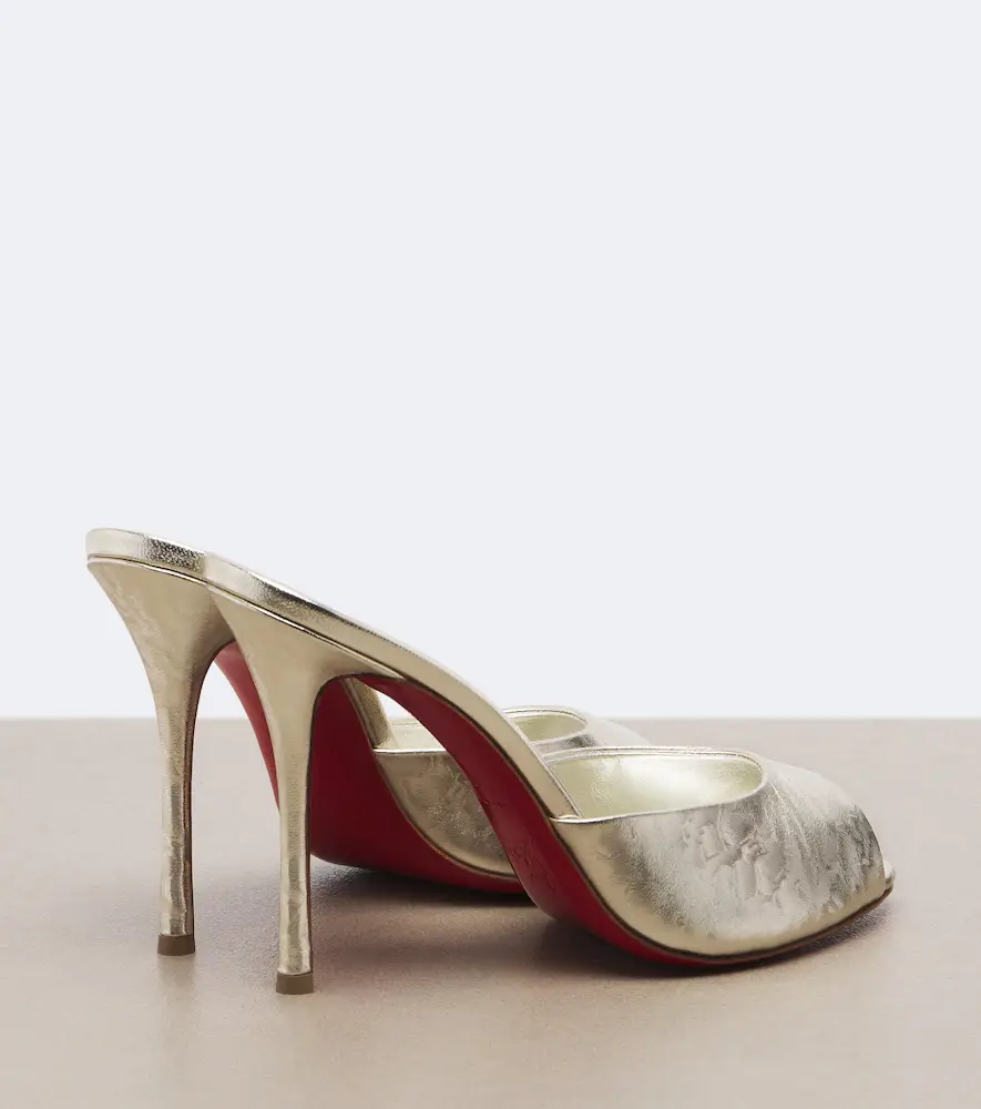 Christian Louboutin Me Dolly metallic leather mules | Thumbnail 3