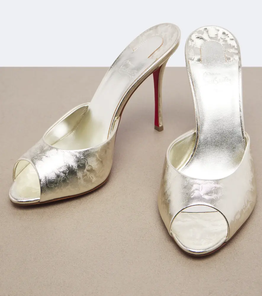 Christian Louboutin Me Dolly metallic leather mules | Thumbnail 4