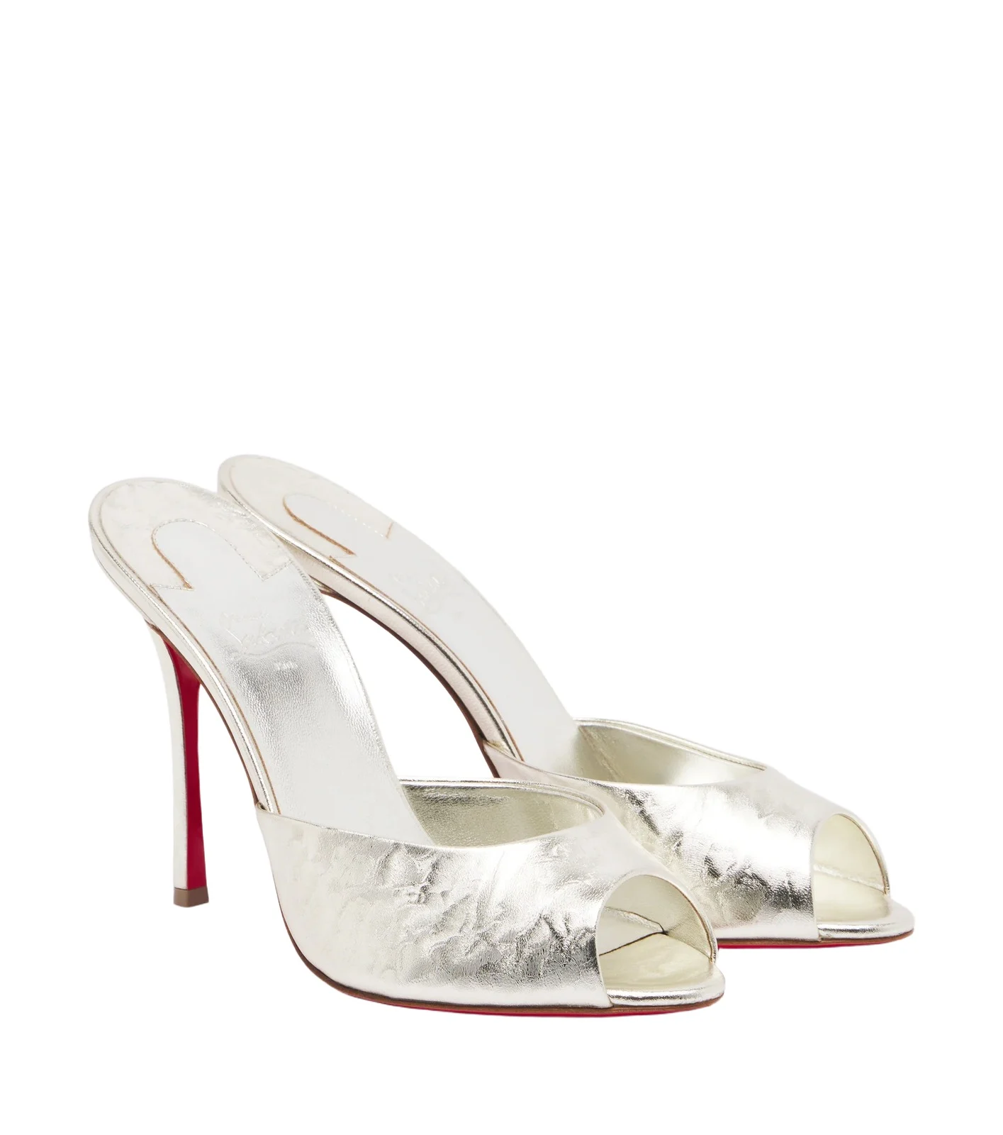 Christian Louboutin Me Dolly metallic leather mules