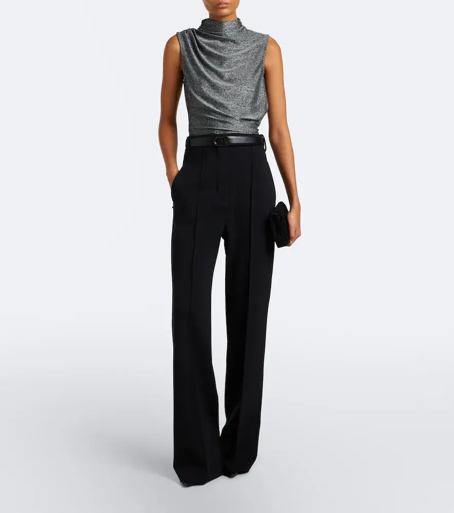 Veronica Beard Mylie jersey lamé top | Thumbnail 3