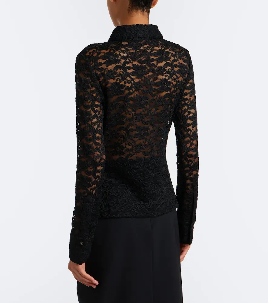 Veronica Beard Wittaker sheer lace blouse | Thumbnail 4
