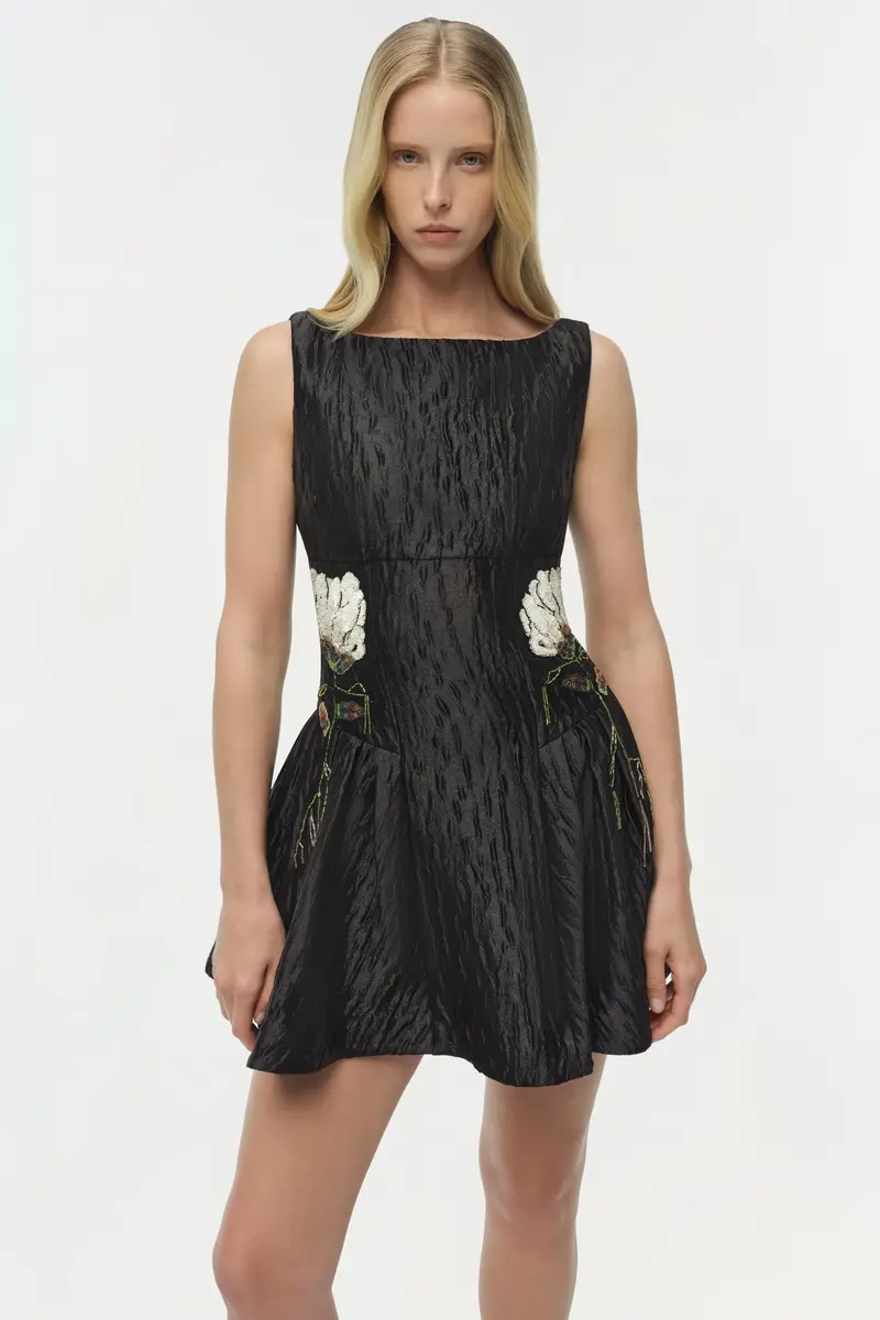 Simkhai Calilly Floral Jacquard Mini Dress | Thumbnail 3
