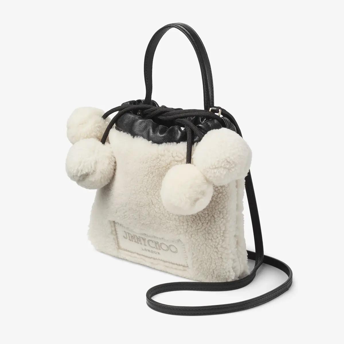 Jimmy Choo Drawstring Pouch Top Handle | Thumbnail 4 Jimmy Choo Drawstring Pouch Top Handle | Thumbnail 4