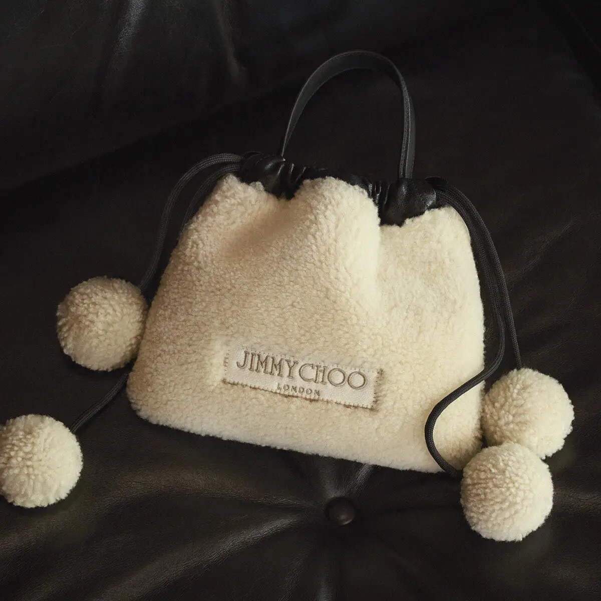 Jimmy Choo Drawstring Pouch Top Handle | Thumbnail 8 Jimmy Choo Drawstring Pouch Top Handle | Thumbnail 8