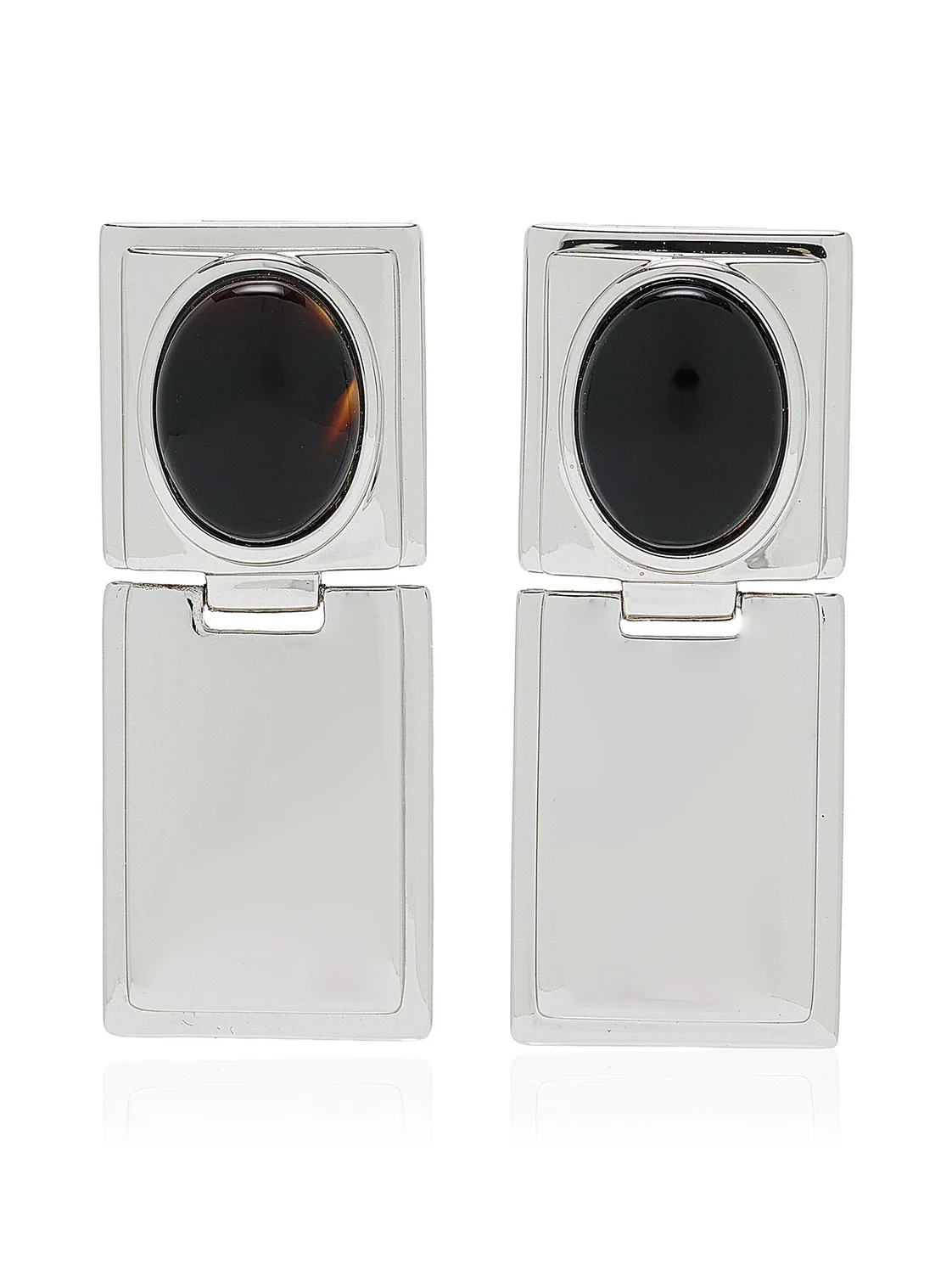 Déhanche Signet Onyx Hinge Earrings