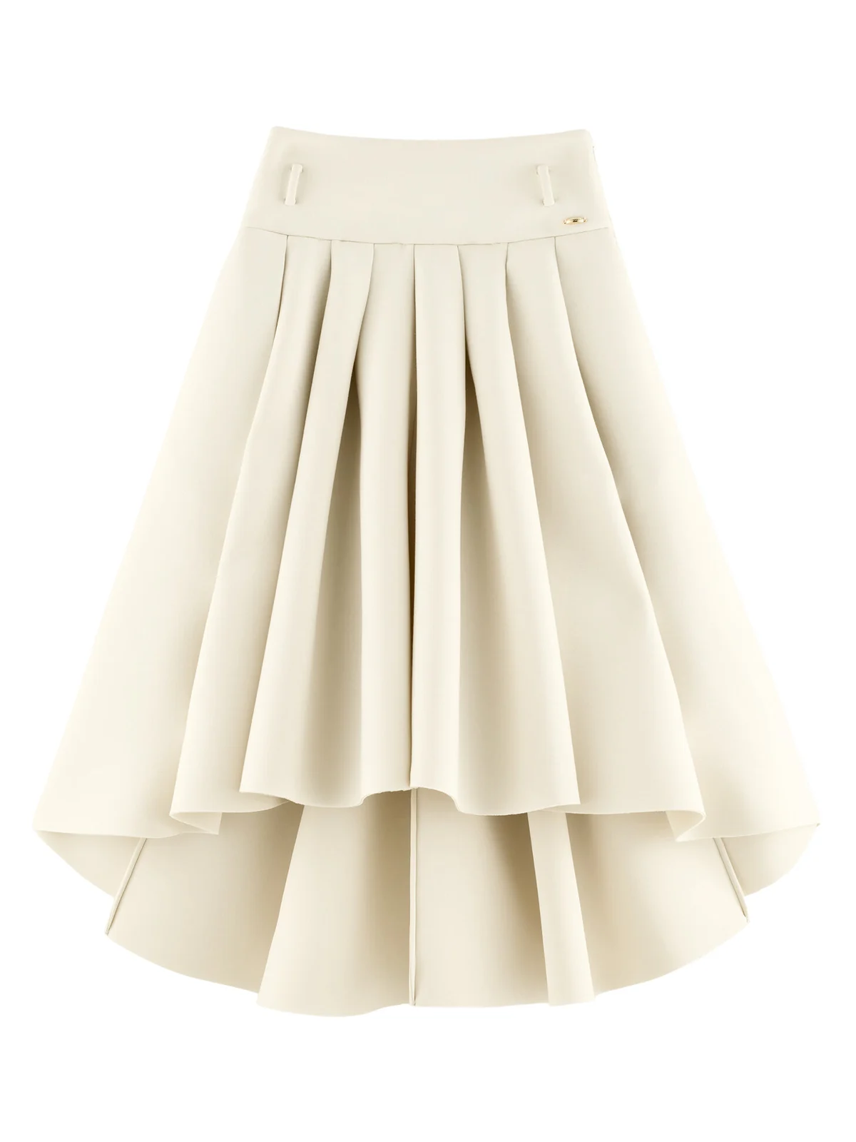 ARAKII Exclusive Scuba Pleated Crepe Midi Skirt
