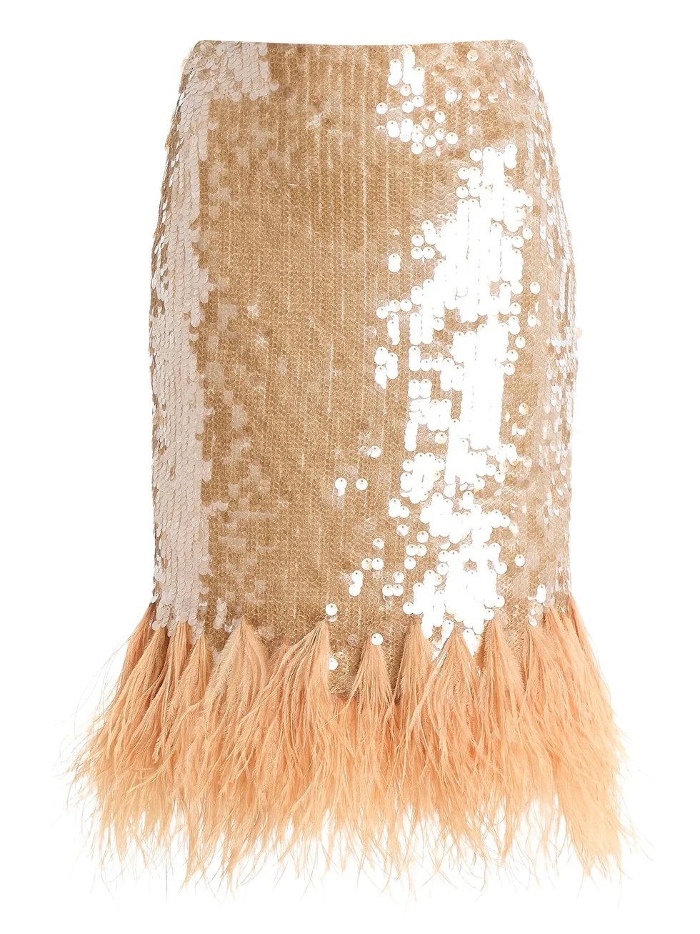 ANDRES OTALORA Exclusive Del Cielo Feather-Embellished Mini Skirt