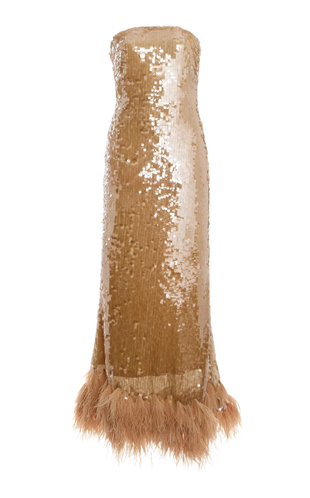 ANDRES OTALORA Exclusive Del Cielo Feather-Embellished Midi Dress
